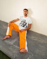 UNISEX ShadeShift Pants With Relaxed Fit - Orange Color - Image 2