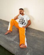 UNISEX ShadeShift Pants With Relaxed Fit - Orange Color - Image 3