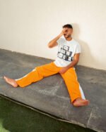 UNISEX ShadeShift Pants With Relaxed Fit - Orange Color - Image 6