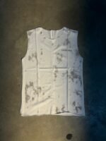 UNISEX Sleeveless Cotton T-shirt With Grey TIE DIY Printed
